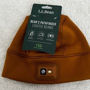 L.L. Bean Bean's Pathfinder Lighted Beanie - Dark Mustard